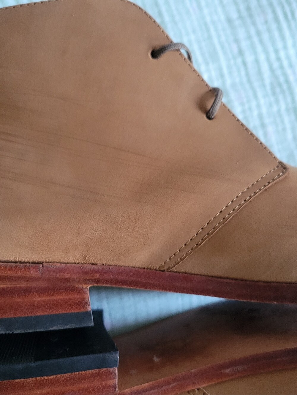Nisolo Isa Suede Leather Lace Up Chukka Booties, Sand Suede - Size 8.5 - Picture 10 of 16